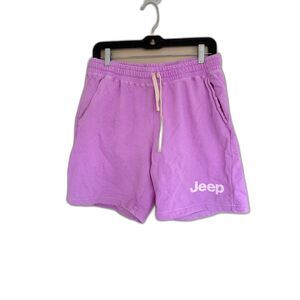 Jeep Purple Logo Graphic Sweat Shorts - Size Medium